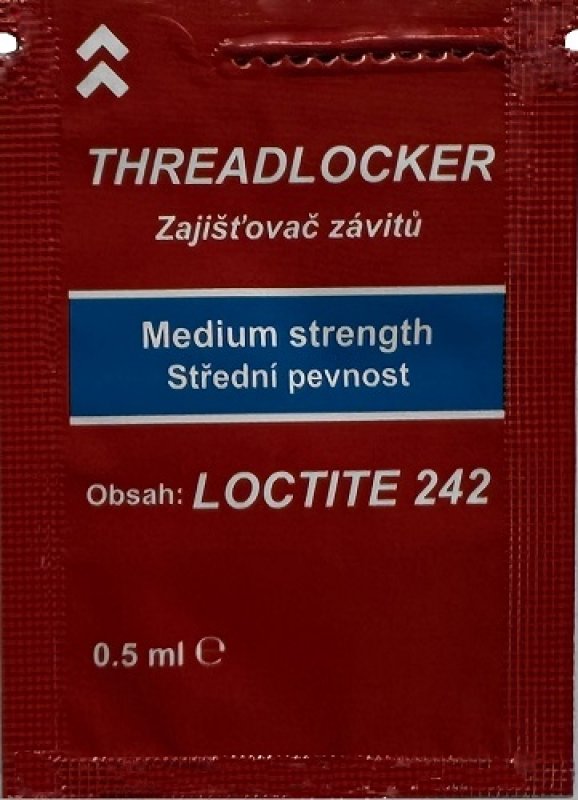 Loctite 242   Zajišťovač šroubů SP, sáček - 0,5 ml | hanak-trade.cz